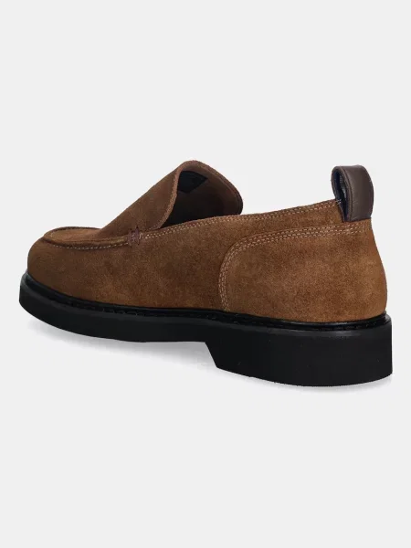Semišové mokasíny Tommy Hilfiger HILFIGER ULTRA LIGHT SDE LOAFER hnědá