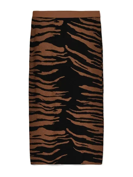 VERO MODA Fustă NANCY maro negru