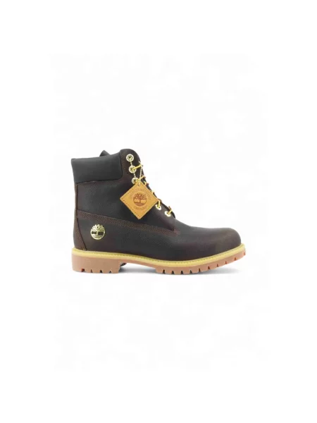 Buty do kostki Timberland skórzane brązowe