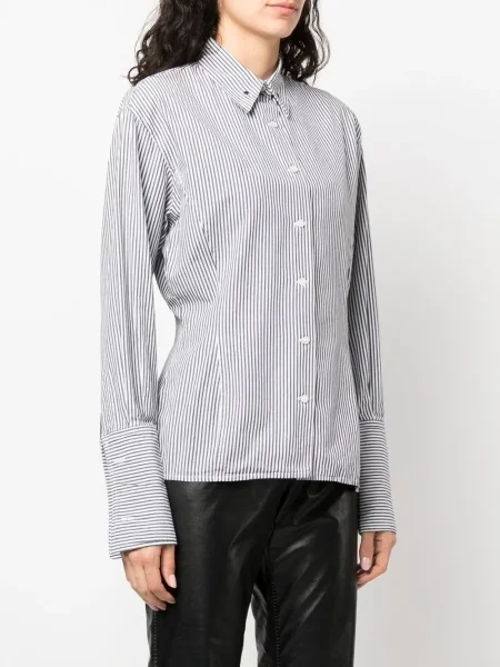 Pruhovaná košile Jean Paul Gaultier Pre-owned s potiskem bílá