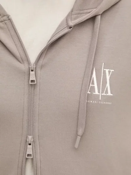 Mikina s kapucí Armani Exchange s výšivkou