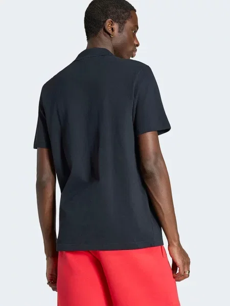 Adidas Originals πόλο ανδρικό Trefoil Essentials μαύρο