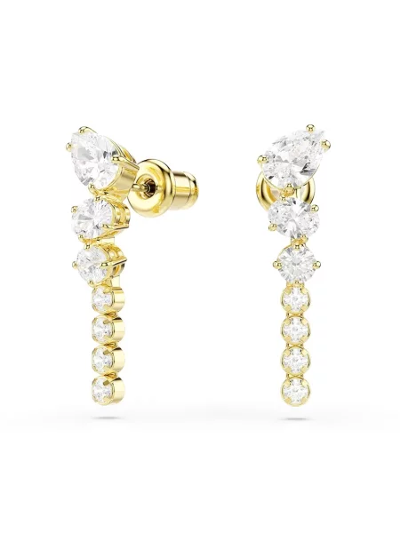 Swarovski сережки позолочені з цирконієм MESMERA