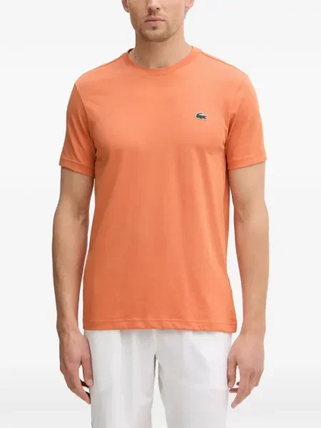 Tricou Lacoste cu autograf portocaliu