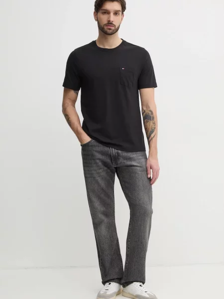 Tommy Hilfiger kratka majica črna