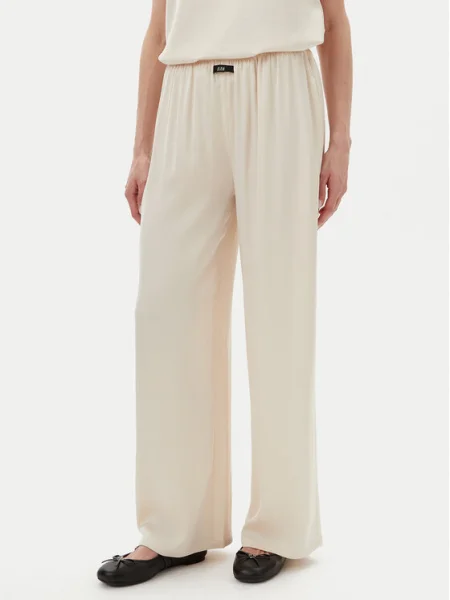 Eleh Pantaloni palazzo Écru