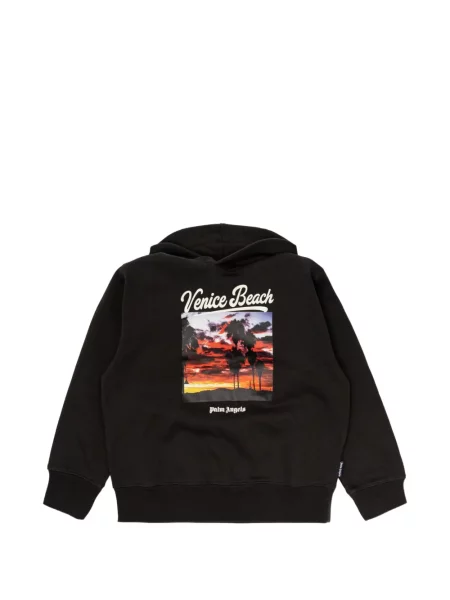 Bluza z kapturem dziecięca Palm Angels czarna
