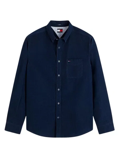 Džínsová košeľa Tommy Hilfiger modrá