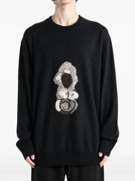 Lung pulover Ziggy Chen negru