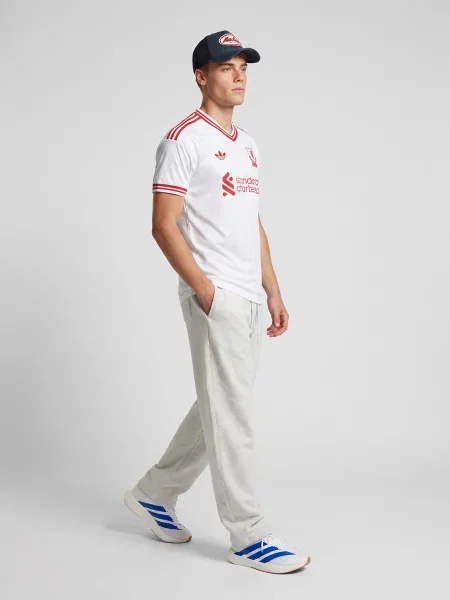 Tricou Adidas din jerseu alb