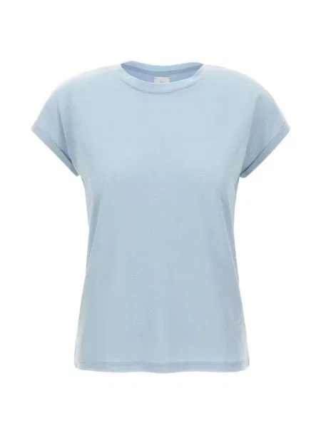 Koszulka Eleventy z okrągłym dekoltem niebieska