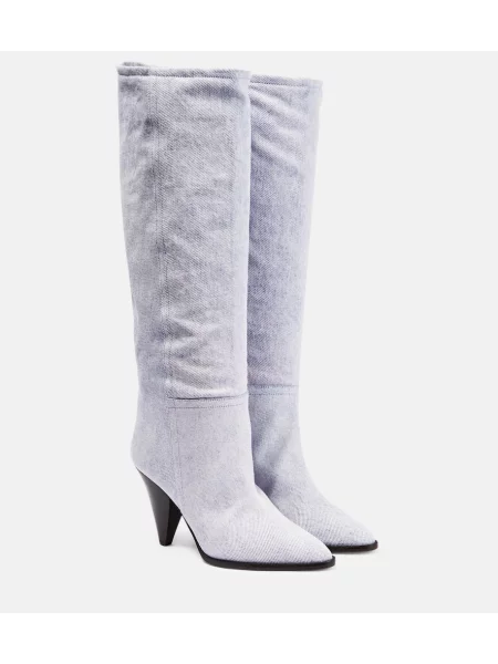 Kozačky Isabel Marant fialové