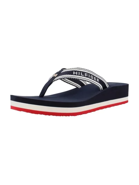Dámske žabky Tommy Hilfiger Flag Print Summer Sandal rwb modrá