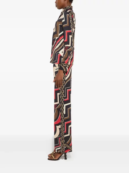 Pantaloni Pucci cu imagine negru