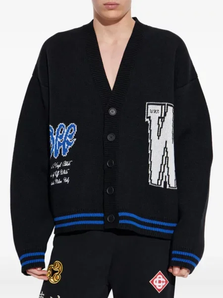 Cardigan Off-white tricotate alb