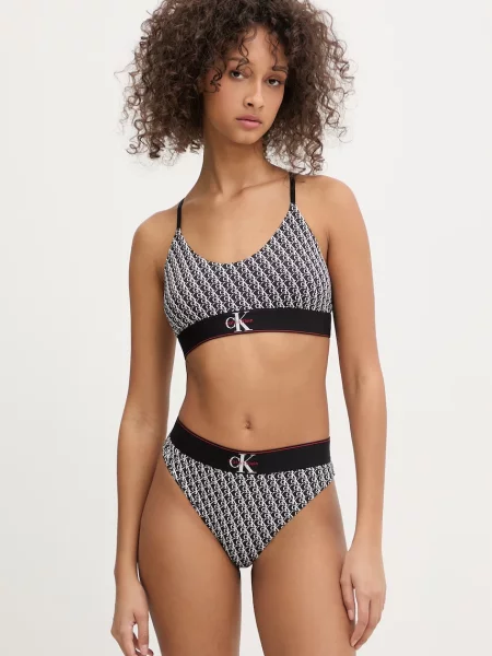 Bez podšívky podprsenka Calvin Klein Underwear čierna