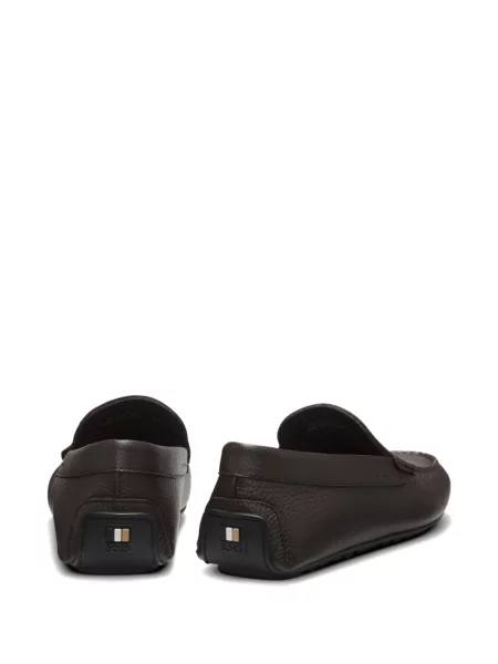 Pantofi loafer Boss din piele maro