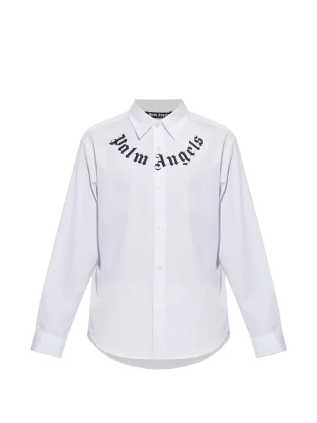 Cămașă Palm Angels cu imagine alb