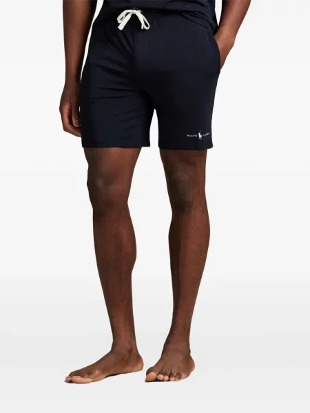 Briaunotas pusiau užtrauktukas zomšinės bokseriai Polo Ralph Lauren balta
