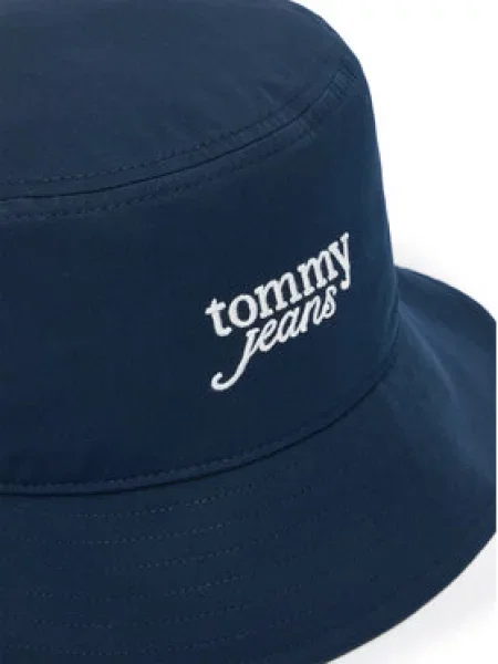 Klobouk Tommy Jeans Tmavomodrá bílý
