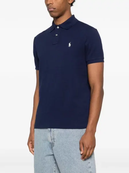 Polo Polo Ralph Lauren din satin cu model floral cu imagine albastru