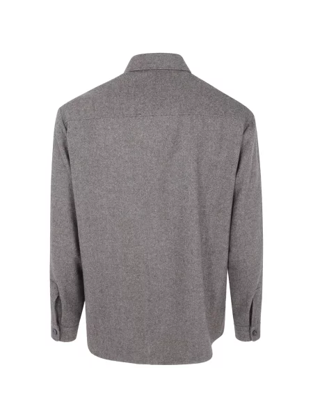 Cămașă Cruna cu model herringbone gri