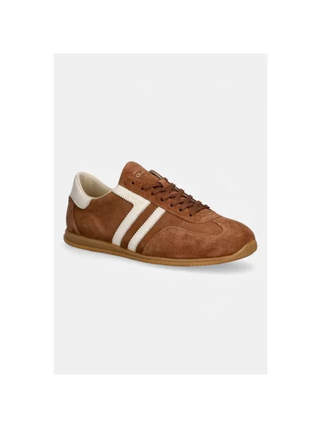 Sneakersy Gant skórzane brązowe
