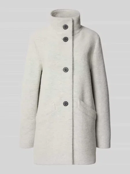 Krótki płaszcz z dodatkiem wełny Amber & June