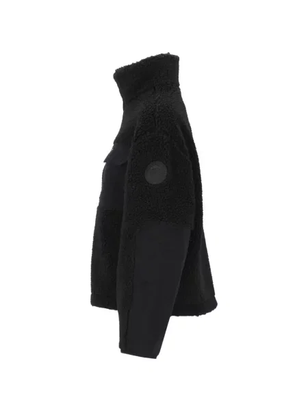 Geacă Canada Goose din fleece negru