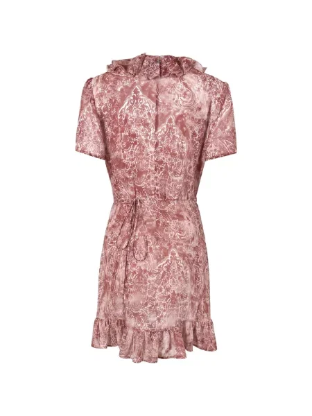 Rochie mini Aniye By cu imagine cu model paisley roz