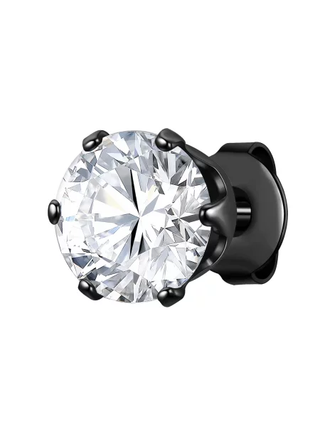 True Rebels Náušnice čierna