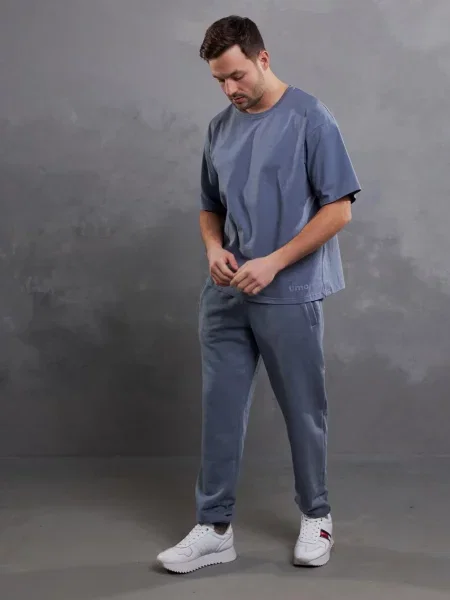 Штани спортивні Umon темно-синій бавовна/еластан сині