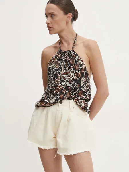 Блуза Answear Lab с десен черно