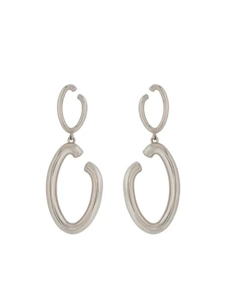 Cercei Oscar De La Renta argintiu