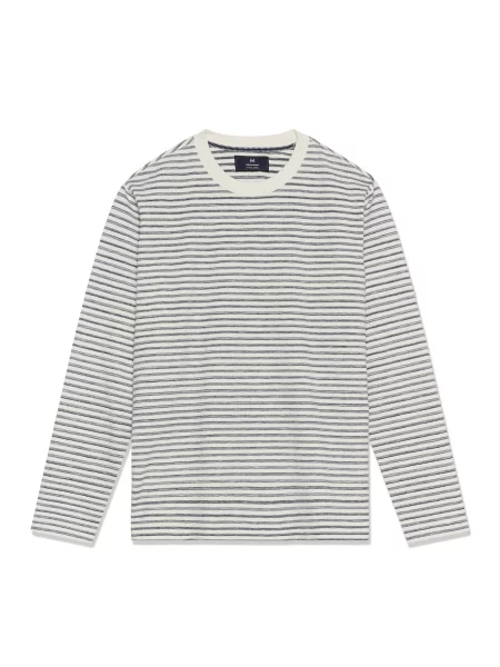 Matinique Tričko MAKai ls Heritage noční / offwhite modrá