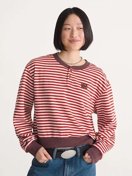 Светр Vans MOLLY HENLEY PULLOVER рожевий