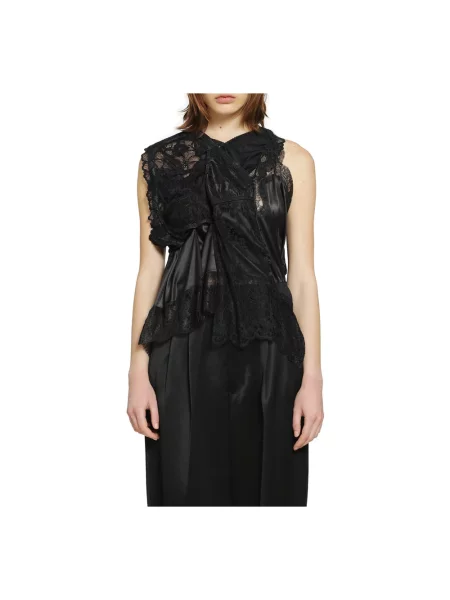 Satynowe jeansy Dolce And Gabbana asymetryczne czarne