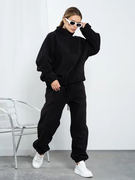 ISSA Plus Спортивний костюм Фліс чорний