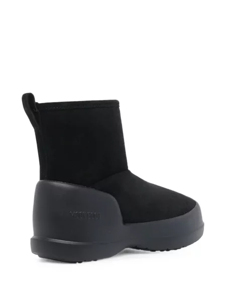 Botine Moon Boot din piele de căprioară negru