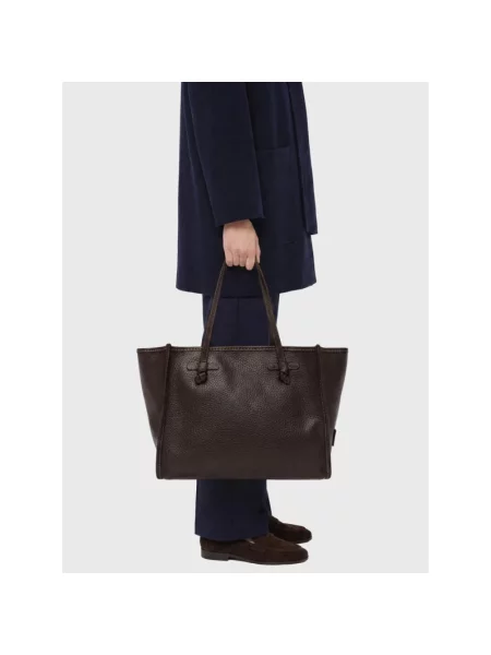 Shopperka Gianni Chiarini skórzana brązowa