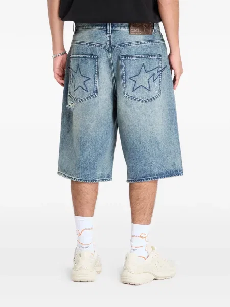 Pantaloni scurți din denim A Bathing Ape® albastru