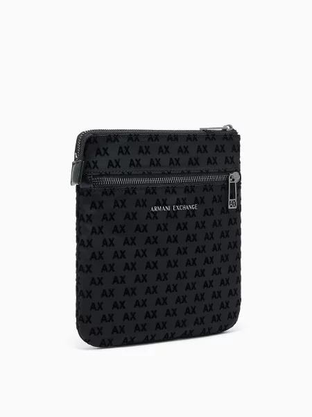 Armani Exchange Мессенджер чорний