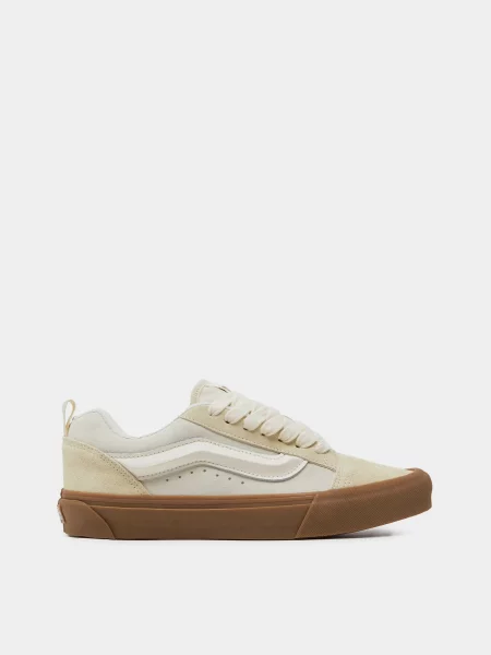 Кожаные кеды Vans белые