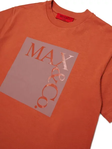 Koszulka dziecięca Max&co. pomarańczowa