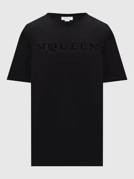 Футболка з логотипом Alexander Mcqueen чорна