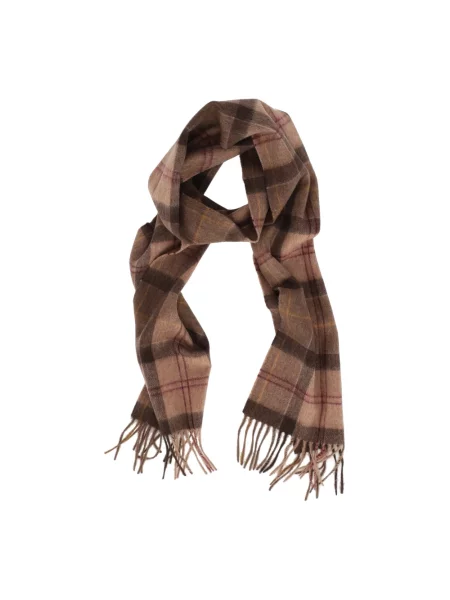 Szal Barbour wełniana brązowa