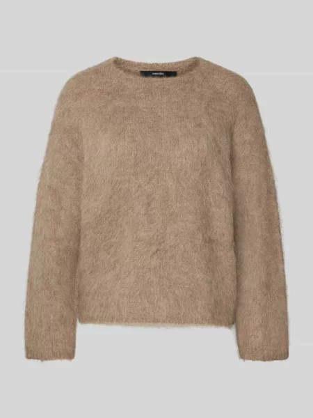 Sweter z dzianiny z mieszanki wełny z alpaki model ‘Tayana Someday beżowy