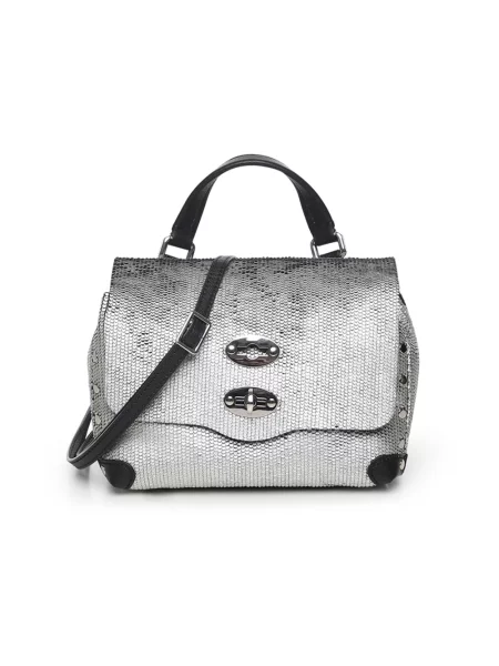 Torebka Zanellato skórzana szara