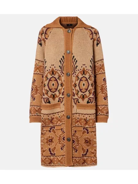 Cardigan Etro de lână maro