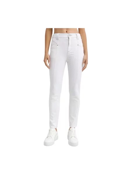 Jeansy Isabel Marant z logo białe